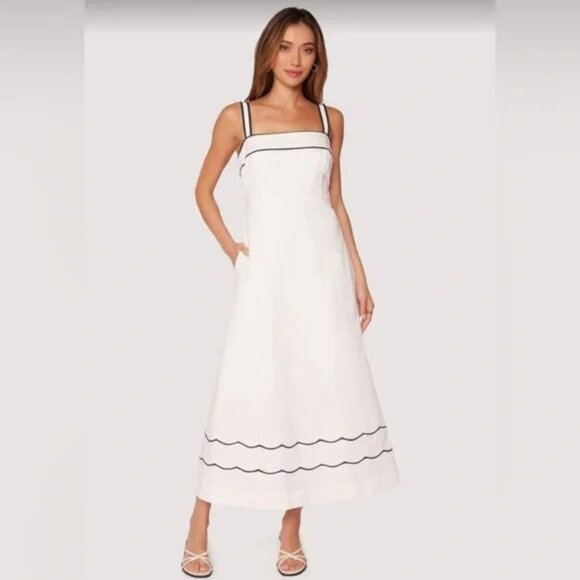 Lost + Wander Hamptons Haze A-Line Cotton Dress (Size Small) - Picture 1 of 6